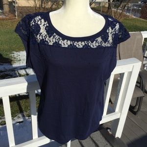 Chelsea & Theodore Lace and Bead Dressy top.  NWT